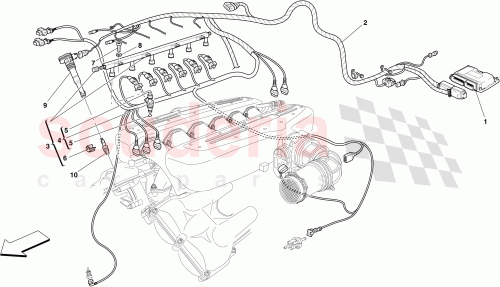 Part Diagram for Ferrari 258100