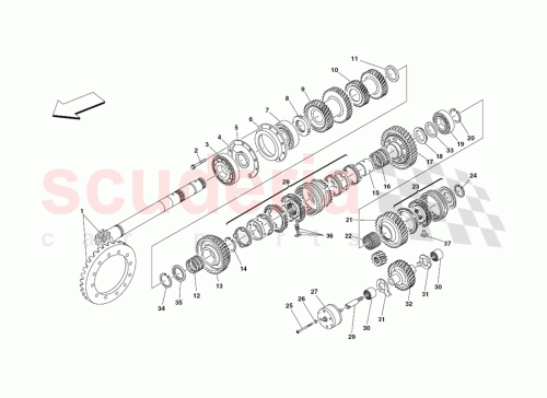 Part Diagram for Ferrari 185164