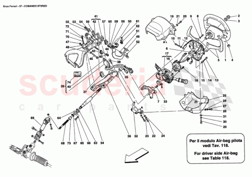 Part Diagram for Ferrari 66576800