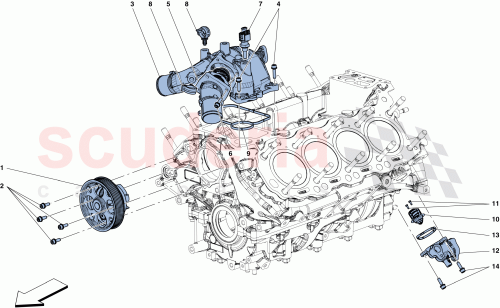 Part Diagram for Ferrari 918319