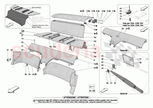 Part Diagram for Ferrari 55001681