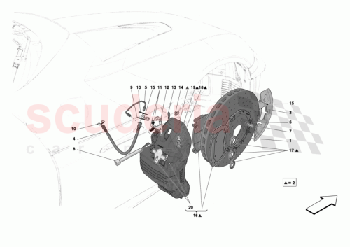 Part Diagram for Ferrari 55002831