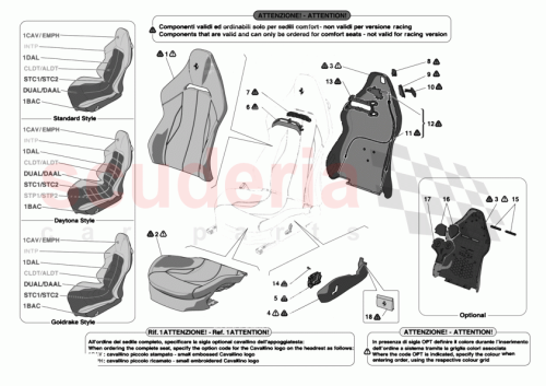 Part Diagram for Ferrari 875106..