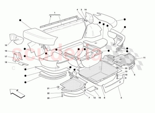 Part Diagram for Ferrari 66803700