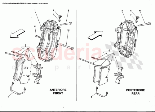 Part Diagram for Ferrari 70001081
