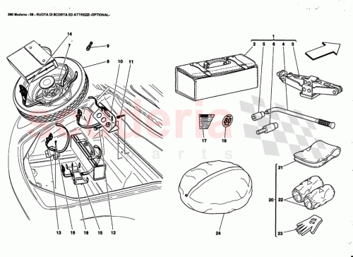 Part Diagram for Ferrari 182070