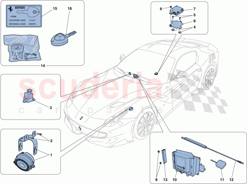 Part Diagram for Ferrari 302020