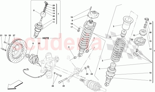 Part Diagram for Ferrari 220349
