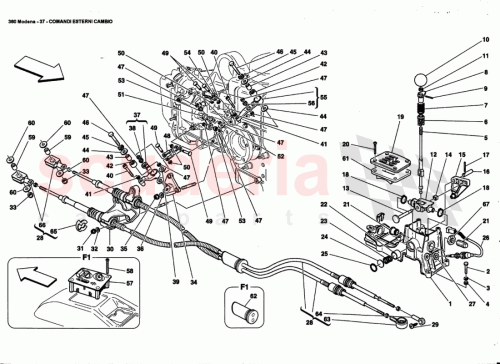 Part Diagram for Ferrari 177105