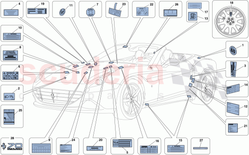 Part Diagram for Ferrari 333939