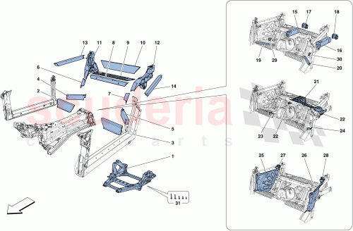 Part Diagram for Ferrari 312658