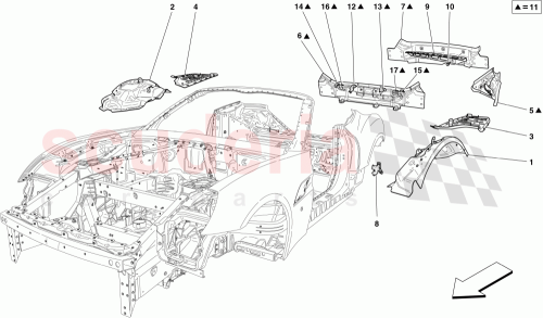 Part Diagram for Ferrari 69924100