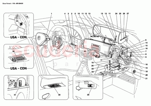 Part Diagram for Ferrari 213143