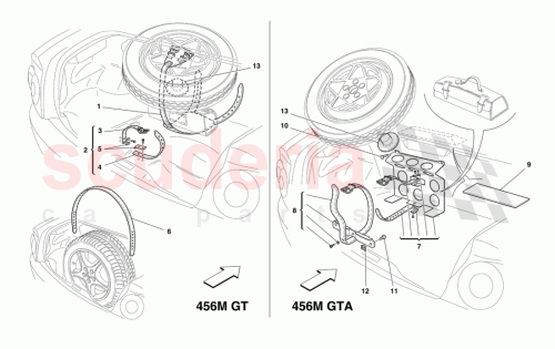 Part Diagram for Ferrari 65242200