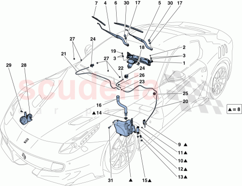 Part Diagram for Ferrari 82198600
