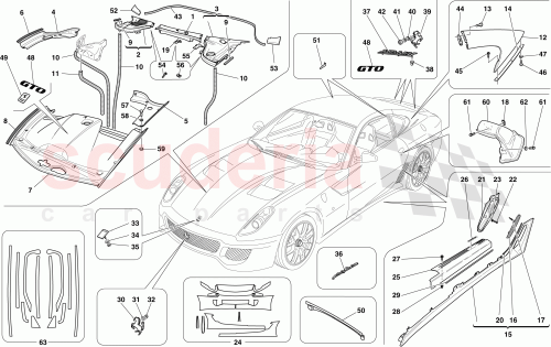 Part Diagram for Ferrari 70002075