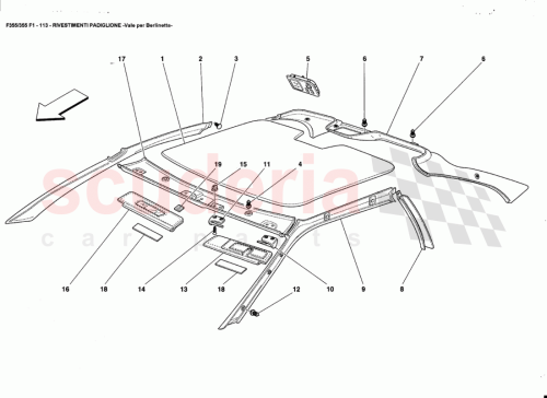 Part Diagram for Ferrari 644661