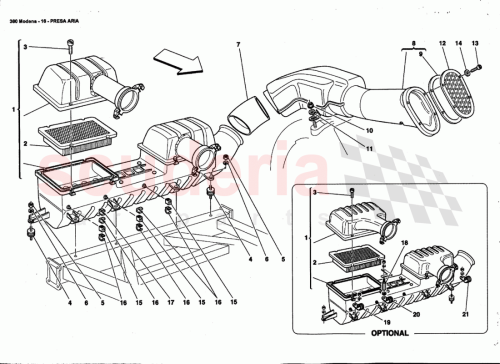 Part Diagram for Ferrari 190880