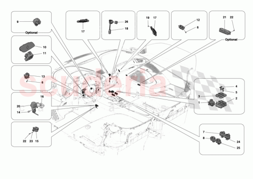 Part Diagram for Ferrari 000894155
