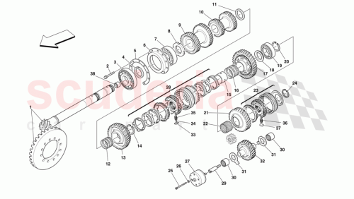 Part Diagram for Ferrari 201870