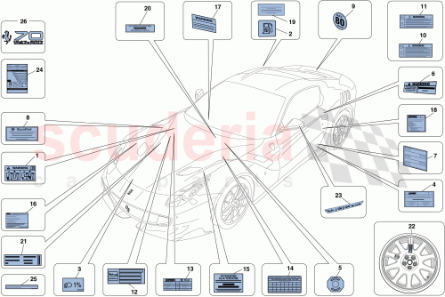 Part Diagram for Ferrari 305635