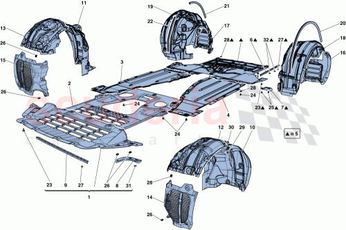 Part Diagram for Ferrari 86097900