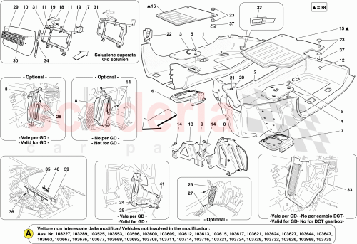 Part Diagram for Ferrari 81345500