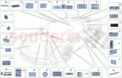 Part Diagram for Ferrari 839078