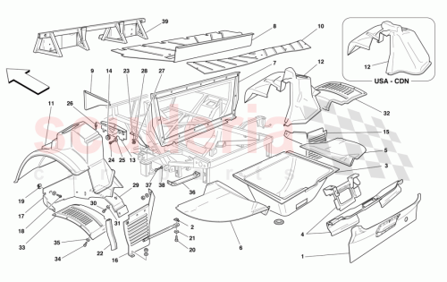 Part Diagram for Ferrari 66330300