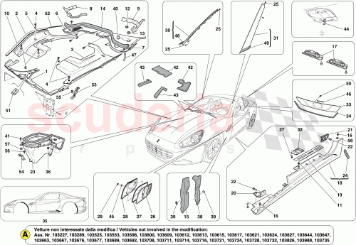 Part Diagram for Ferrari 69932500