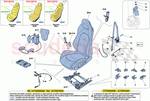 Part Diagram for Ferrari 88051200
