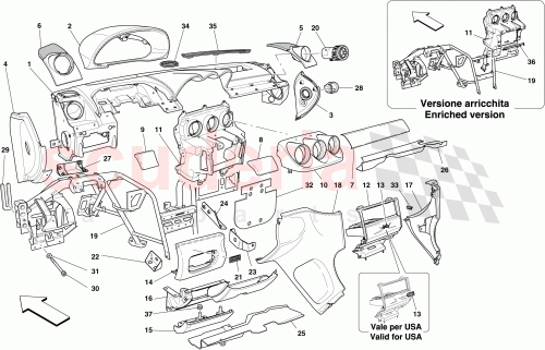 Part Diagram for Ferrari 69717900
