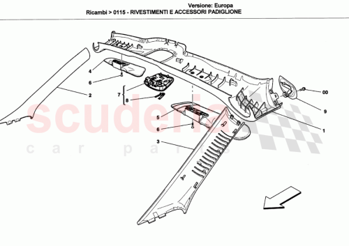 Part Diagram for Ferrari 697653