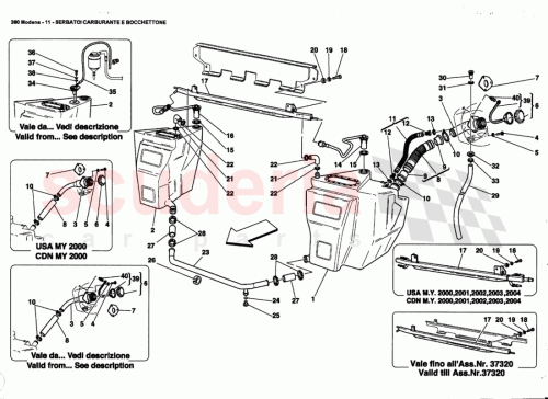Part Diagram for Ferrari 180384