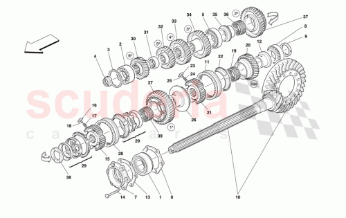 Part Diagram for Ferrari 155721