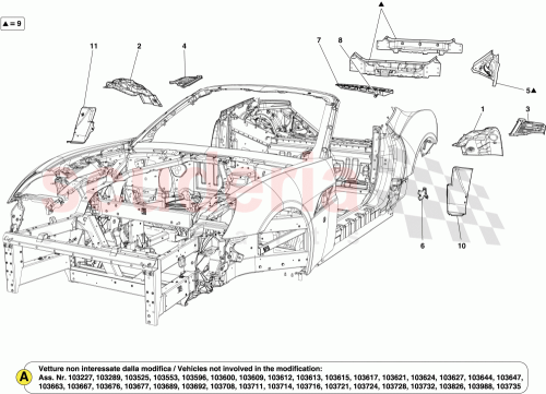 Part Diagram for Ferrari 84054900