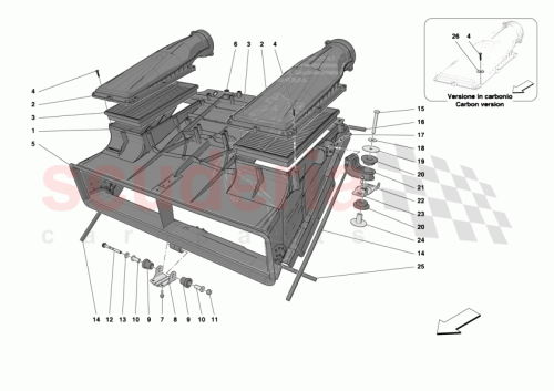 Part Diagram for Ferrari 55025804