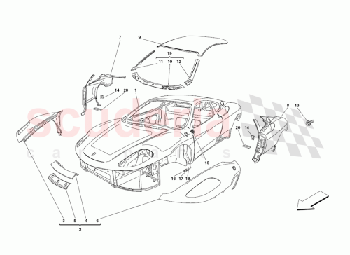 Part Diagram for Ferrari 68624600