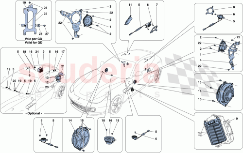 Part Diagram for Ferrari 322213