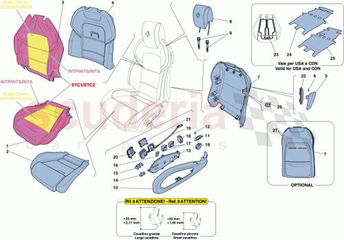 Part Diagram for Ferrari 980145097