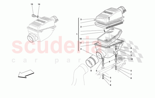 Part Diagram for Ferrari 155975