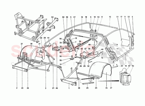 Part Diagram for Ferrari 61470200
