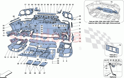 Part Diagram for Ferrari 89335100
