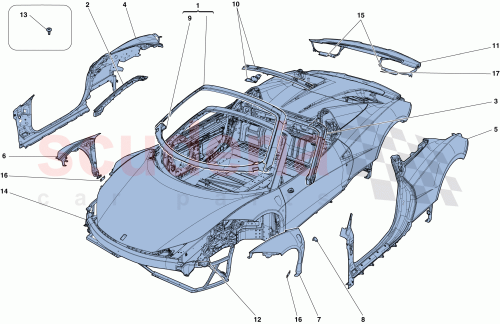 Part Diagram for Ferrari 81126500
