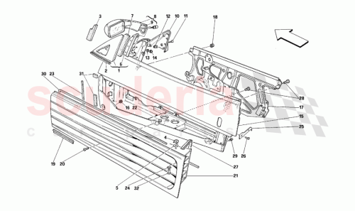 Part Diagram for Ferrari 64404300