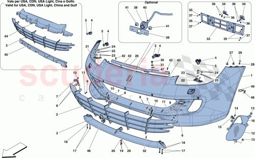 Part Diagram for Ferrari 89047110