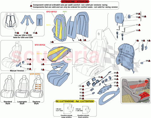 Part Diagram for Ferrari 86302700