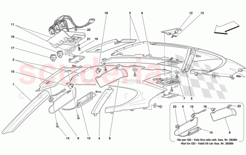 Part Diagram for Ferrari 65295600