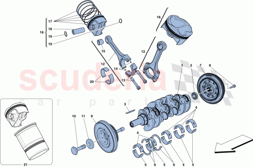 Part Diagram for Ferrari 300382