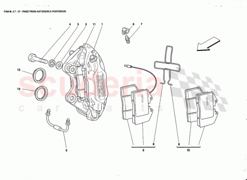 Part Diagram for Ferrari 70000875